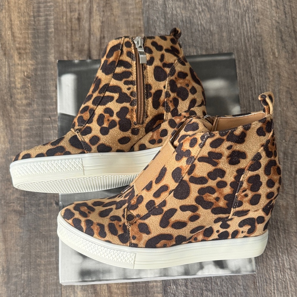 CCOCCI Animal Print Wedge Sneakers